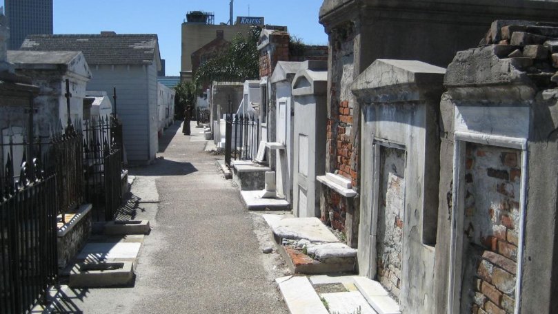 Historic Cemeteries at Dusk