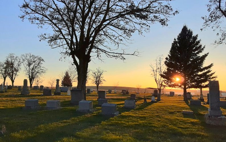 Historic Cemeteries at Dusk
