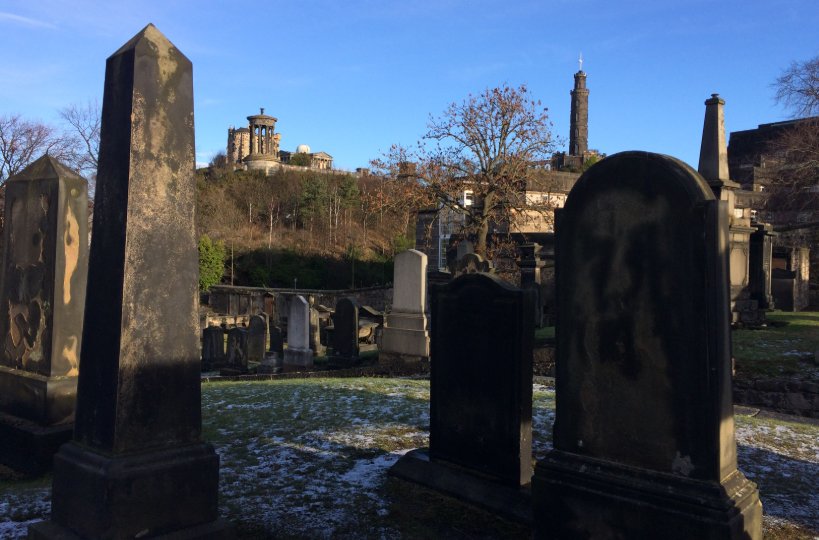 Historic Cemeteries at Dusk